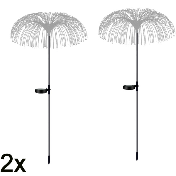 2x Solarne tropske baštenske lampe | LUMIPALM