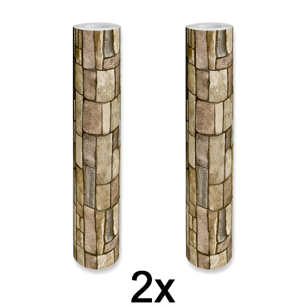 2x Stilizovana 3D Tapeta – Laka Transformacija Zidova | WALLCORWRAP