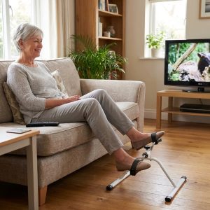 Mini trenažer sa pedalama za radni sto, sofu i stolicu - ruke i noge, podesivi otpor, do 150 kg | PEDALORA